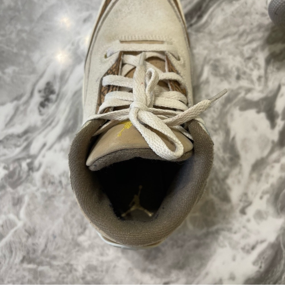 Nike Air Jordan 3 Retro Palomino Leather Sneakers High Top Shoes DM0966-102 1Y - Picture 8 of 9